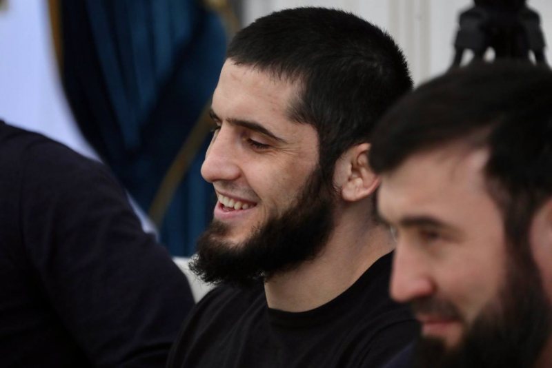 Ислам Махачев после победы над Александром Волкановски на UFC 284, февраль 2023 года